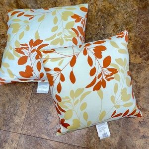 Two decorative pillows